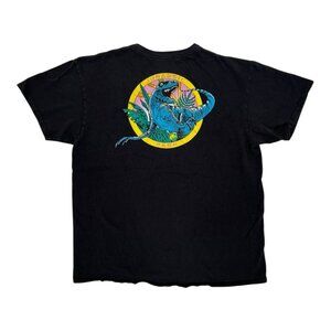 Vintage Jurassic Park T-Shirt Size M/L Retro Raptor Promo